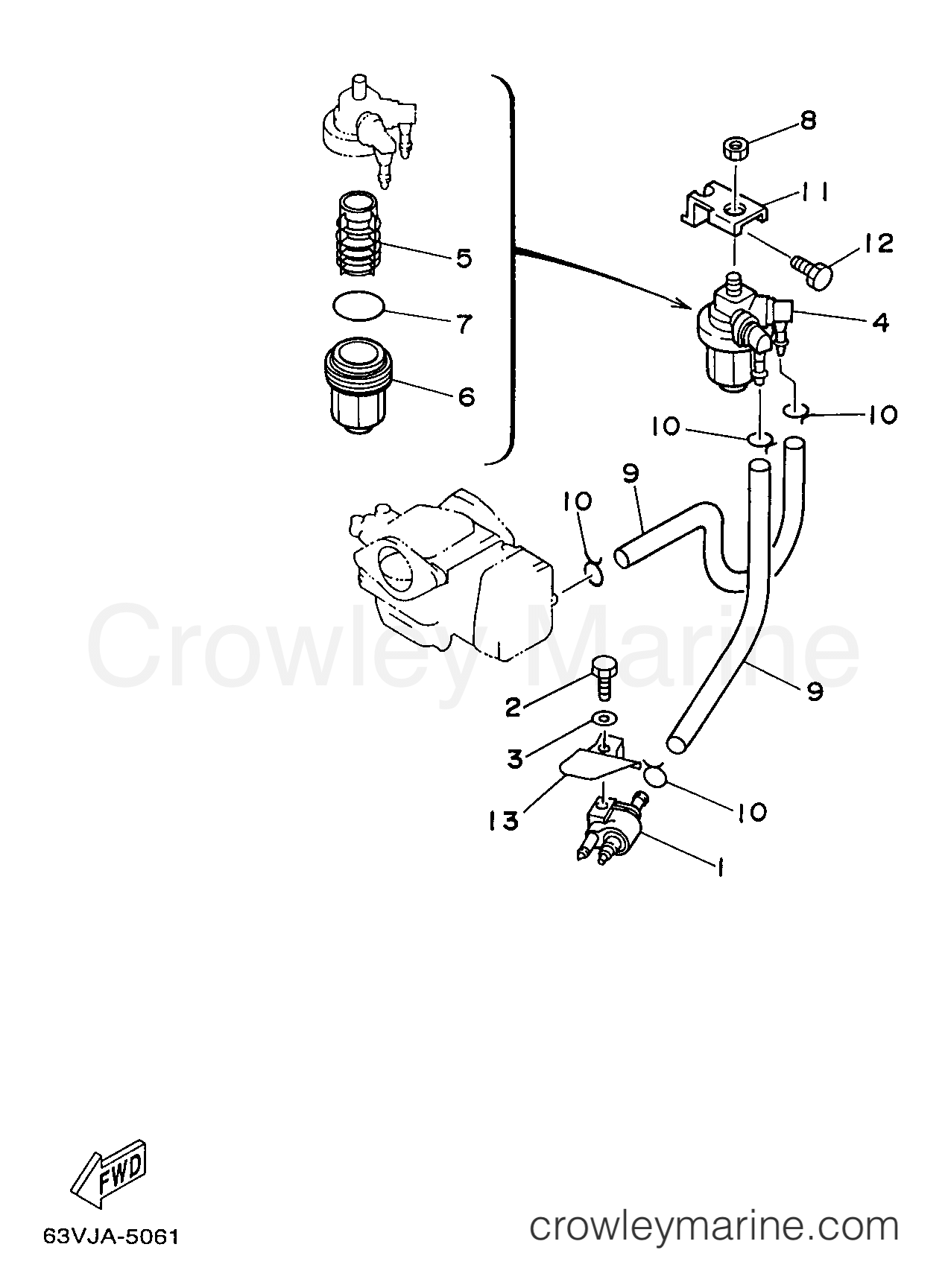 Yamaha Motors 9.9MLHW - FUEL
