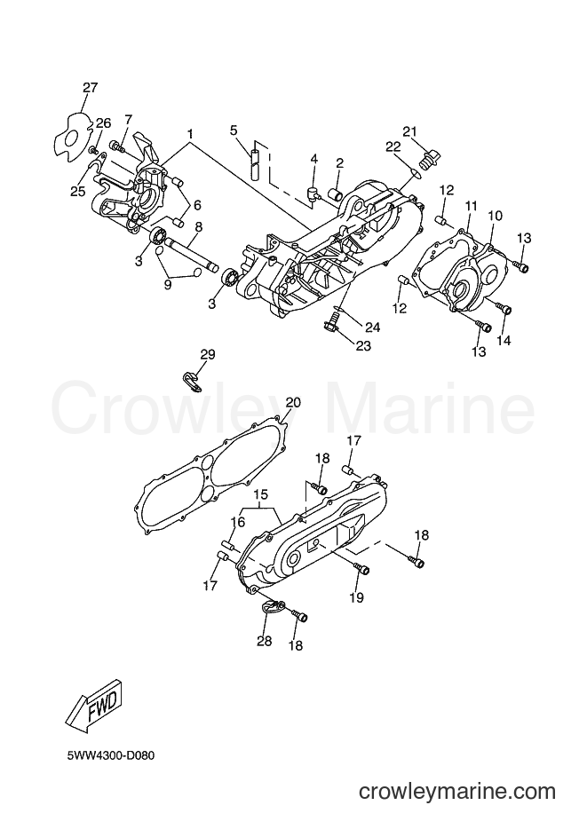 Yamaha Motors CW50 (5WWL) [010] - CRANKCASE