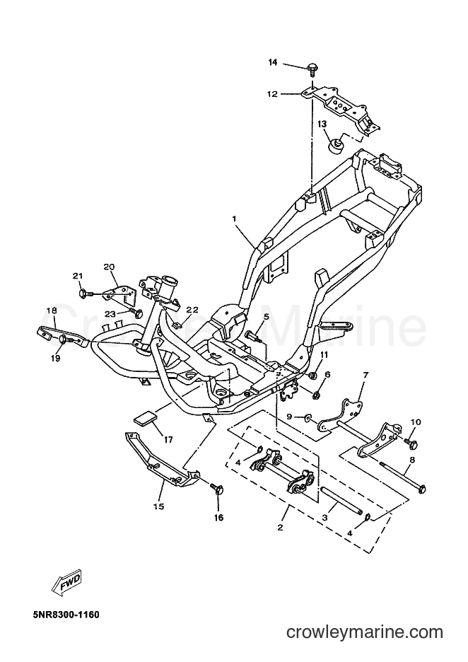 Yamaha Motors YP125E (5NR9) [050] - FRAME