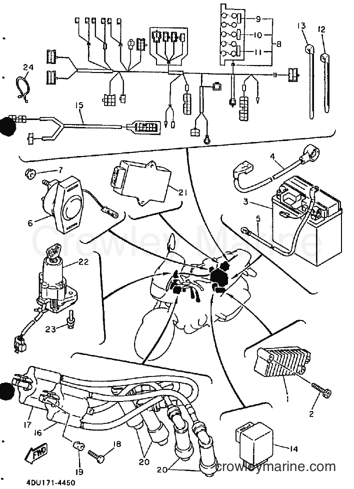 1994 Street Bike XJ600S - XJ600S (4DU9) [010] - ELECTRICAL 1