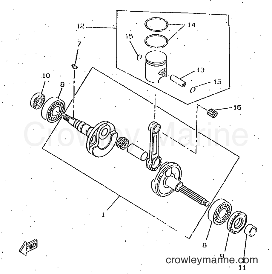 1997 Scooter CW50RS - CW50RS (4VA3) [999] - CRANKSHAFT & PISTON