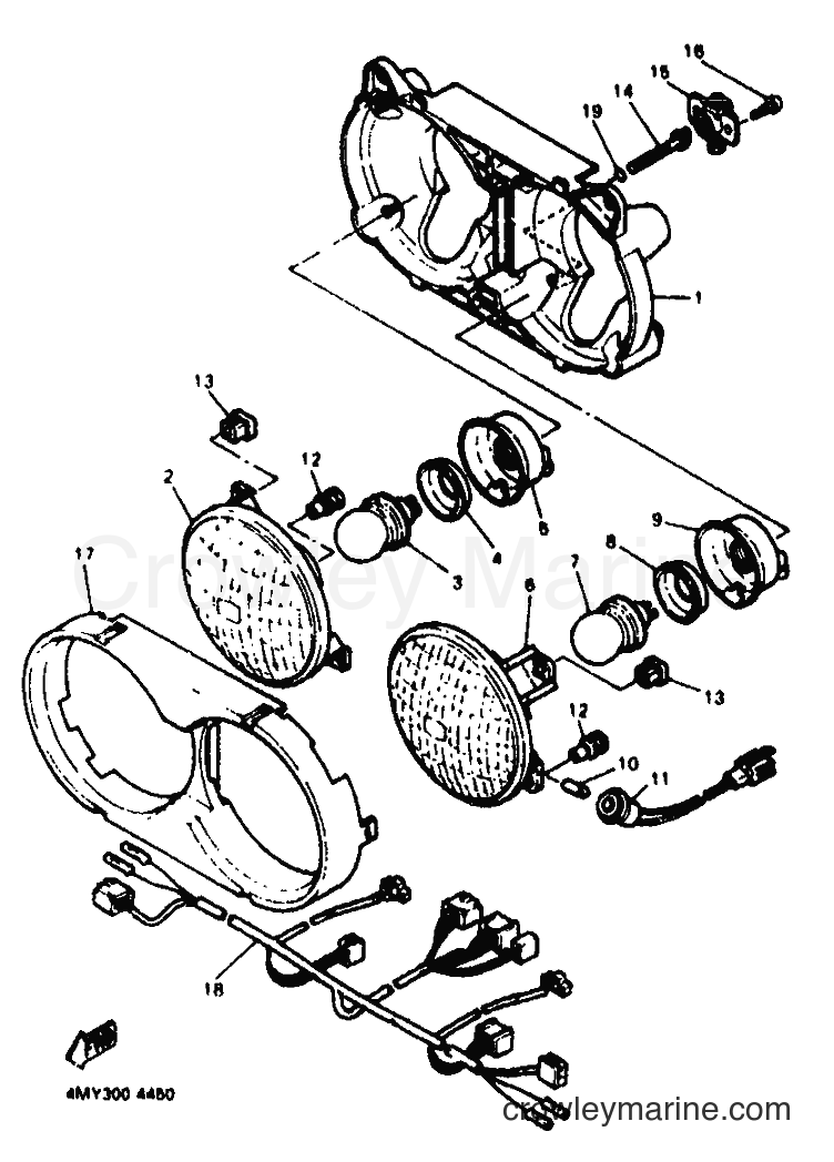1996 Dirt Bike XTZ660 - XTZ660 (4NV2) [010] - ALTERNATE FOR HEADLIGHT