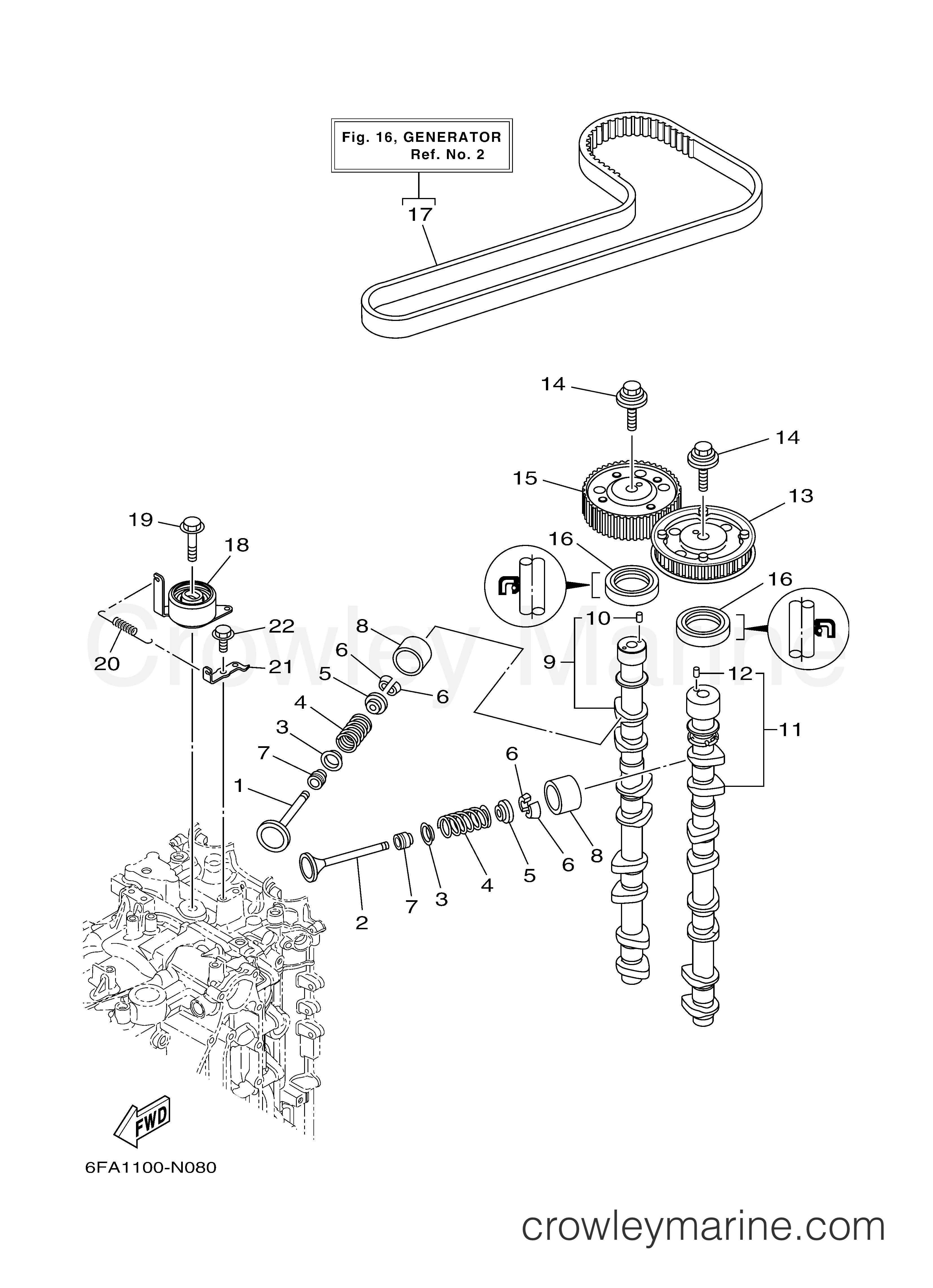 Yamaha Motors F175LA - VALVE