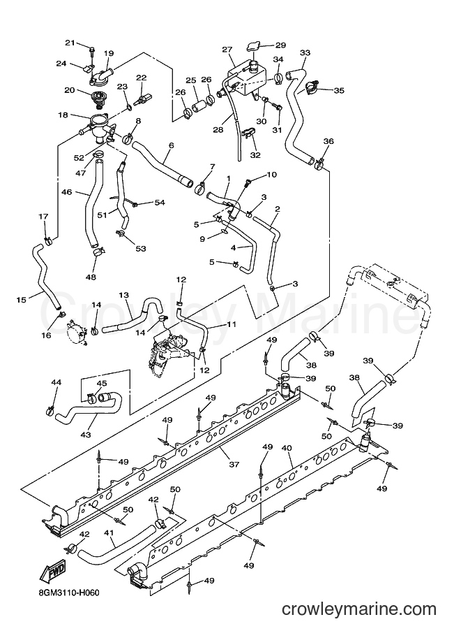 2009 Snowmobile RS10GT - RS10GT (8HC5) [020] - RADIATOR & HOSE
