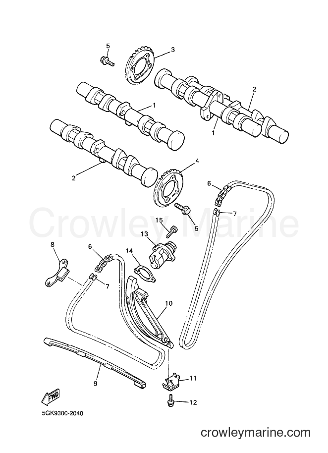 2002 Cruiser VMX12 - VMX12 (5GKB) [01A] - CAMSHAFT & CHAIN