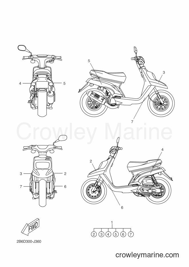 2011 Scooter CW50L - CW50L (2B6F) [040] - GRAPHIC & EMBLEM
