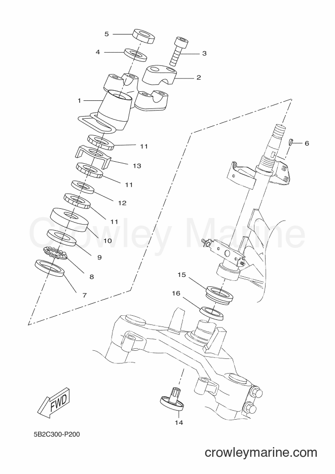 Yamaha Motors VP250 (5B2C) [040] - STEERING