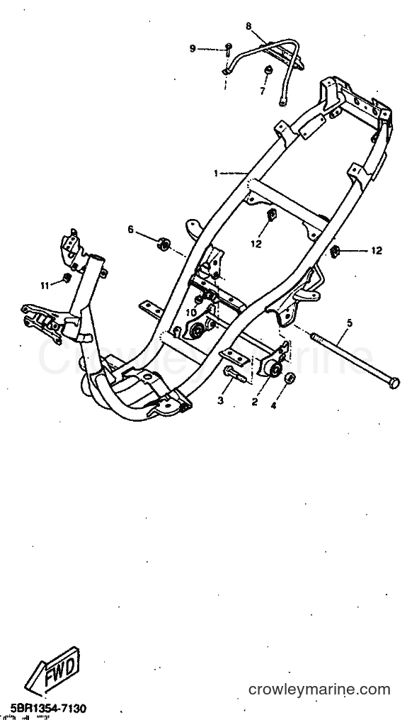 1998 Scooter YQ50 - YQ50 (5DR3) [999] - FRAME