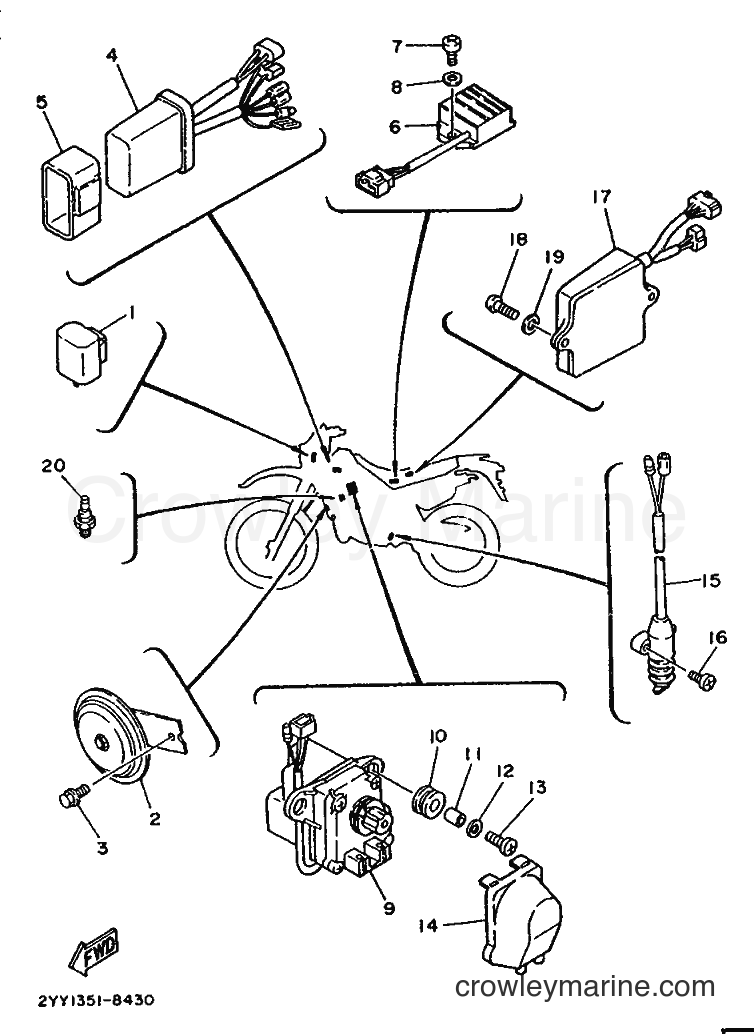 1989 Dirt Bike DT200R - DT200R (2YY1) [999] - ELECTRICAL 2