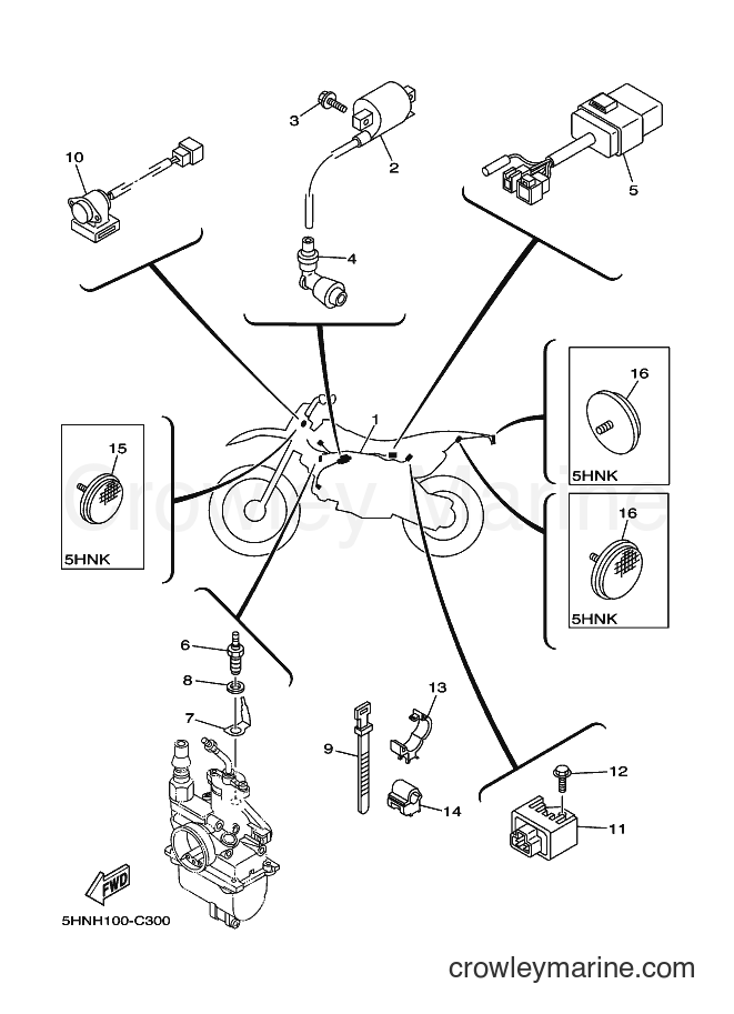 2004 Dirt Bike TT-R90 - TT-R90 (5HNJ) [070] - ELECTRICAL 1