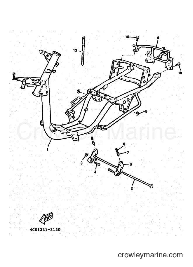 Yamaha Motors YE50 (4LN2) [999] - FRAME