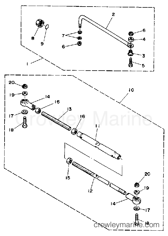 Yamaha Motors L150TXRQ - STEERING GUIDE ATTACHMENT
