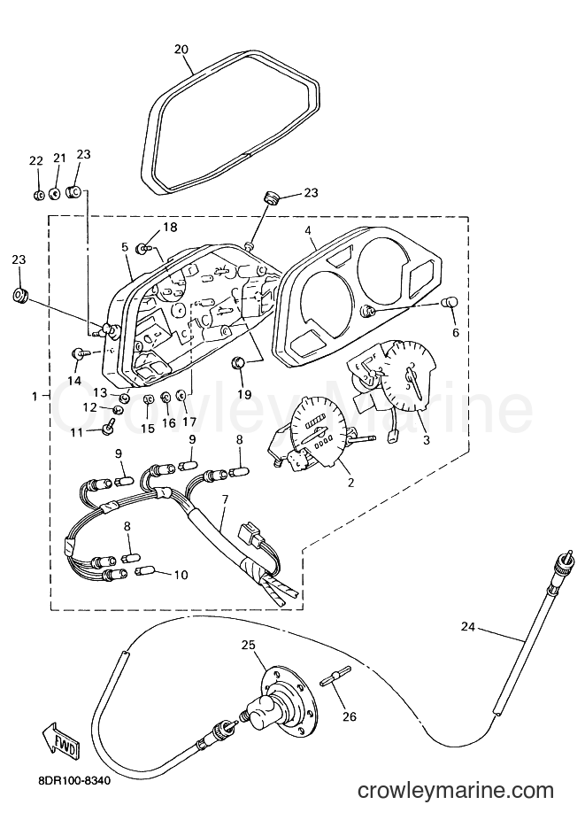 Yamaha Motors VX600SX (8CV2) [020] - METER