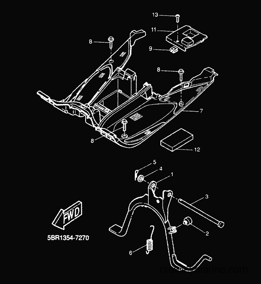 2000 Scooter YQ50 - YQ50 (5KH3) [010] - STAND & FOOTREST