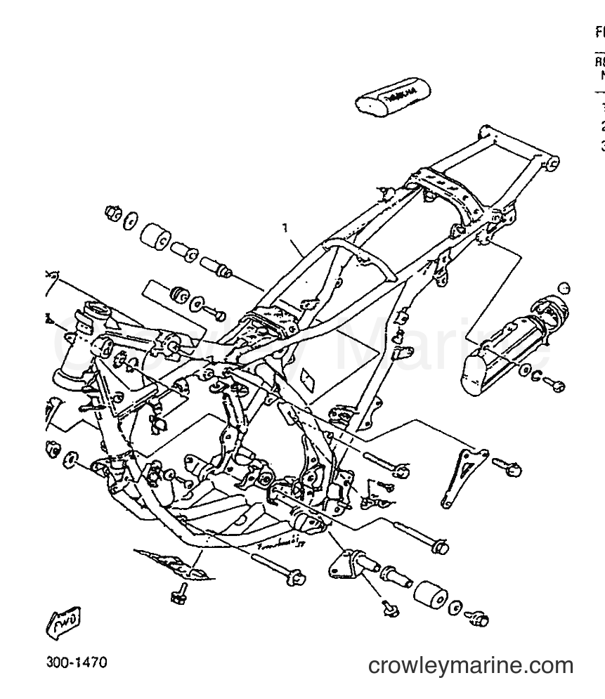 1991 Dirt Bike TDR125 - TDR125 (3XD1) [999] - FRAME