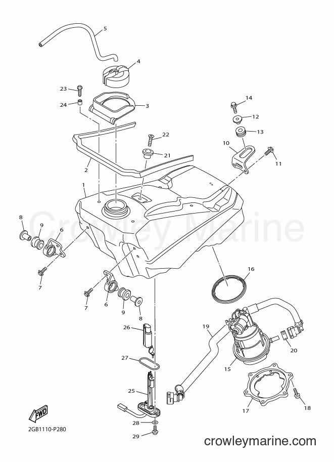2017 Dirt Bike WR250F - WR250F (2GBD) [010] - FUEL TANK
