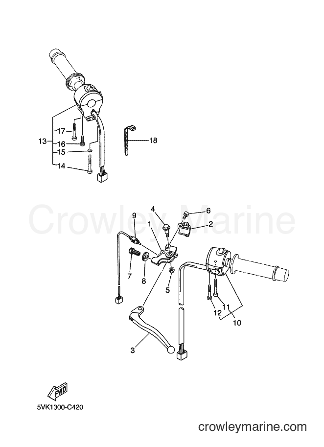 HANDLE SWITCH LEVER 2006 Dirt Bike XT660X (XT660X (1D26) [010