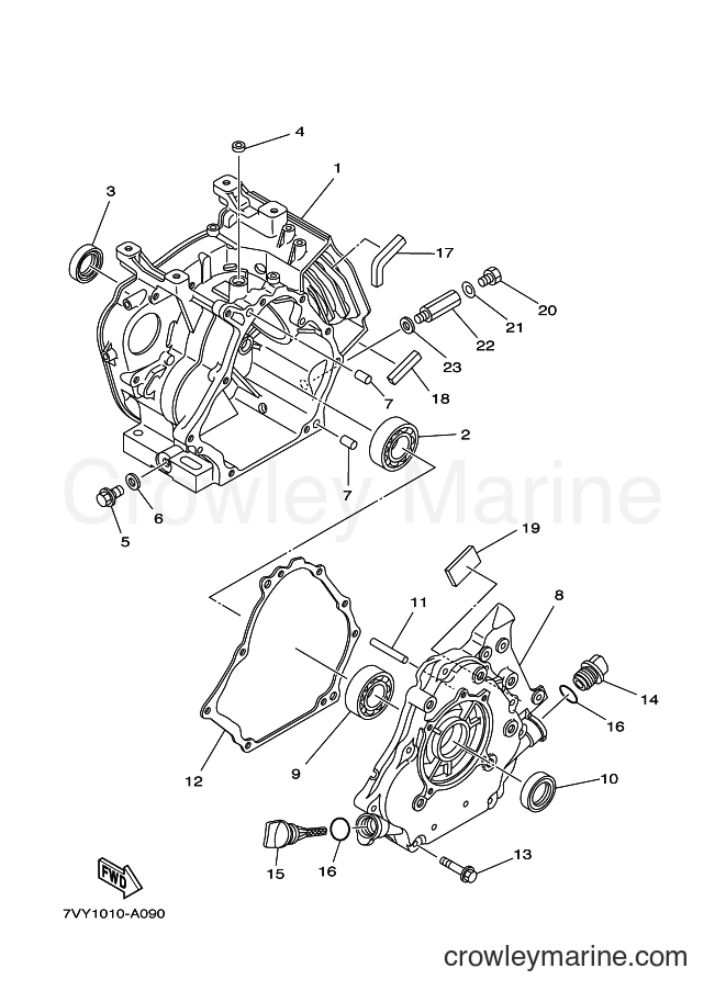 2010 Snowblower YS870JT - YS870JT (7VY3) [010] - CRANKCASE