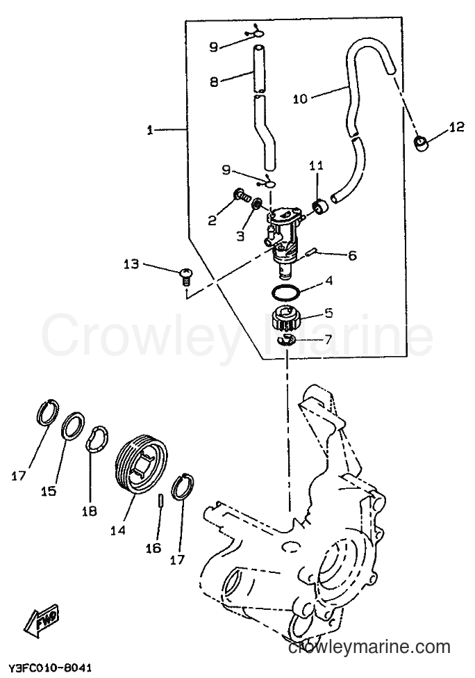 1990 Scooter CW50T - CW50T (3TX1) [999] - OIL PUMP