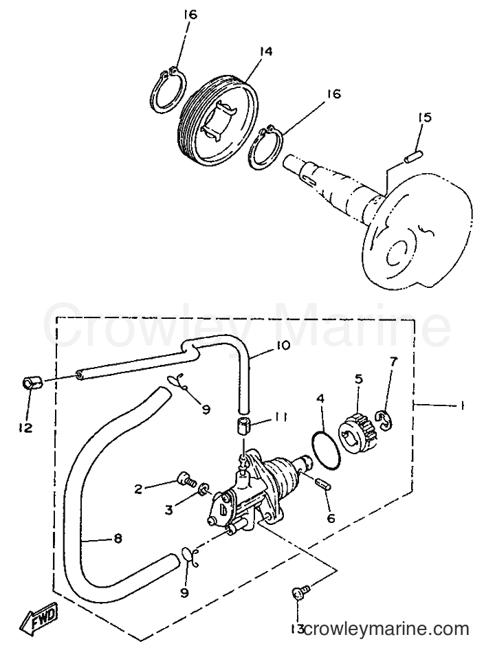 1995 Scooter YA50F - YA50F (4SN1) [999] - OIL PUMP