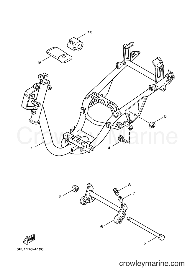Yamaha Motors YW50 (5PN2) [010] - FRAME