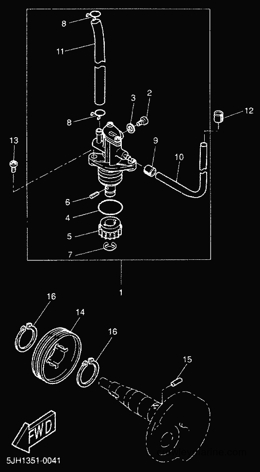 2000 Scooter CW50 - CW50 (5MN1) [020] - OIL PUMP