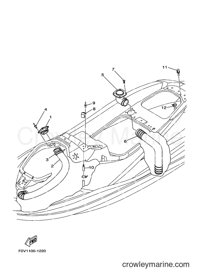 Yamaha Motors XA1200A-B (F0V6) [02A] - VENTILATION