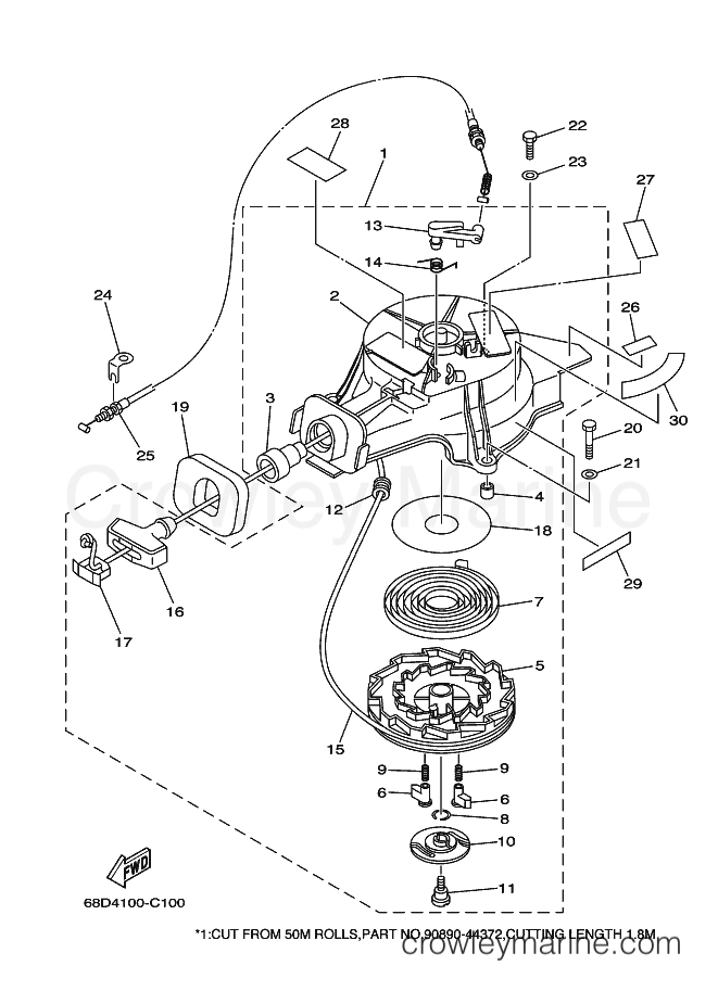 Yamaha Motors F4MSHF (68D7) [060] - STARTER