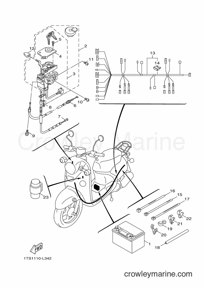 Yamaha Motors XC50 (1TSC) [010] - ELECTRICAL 2