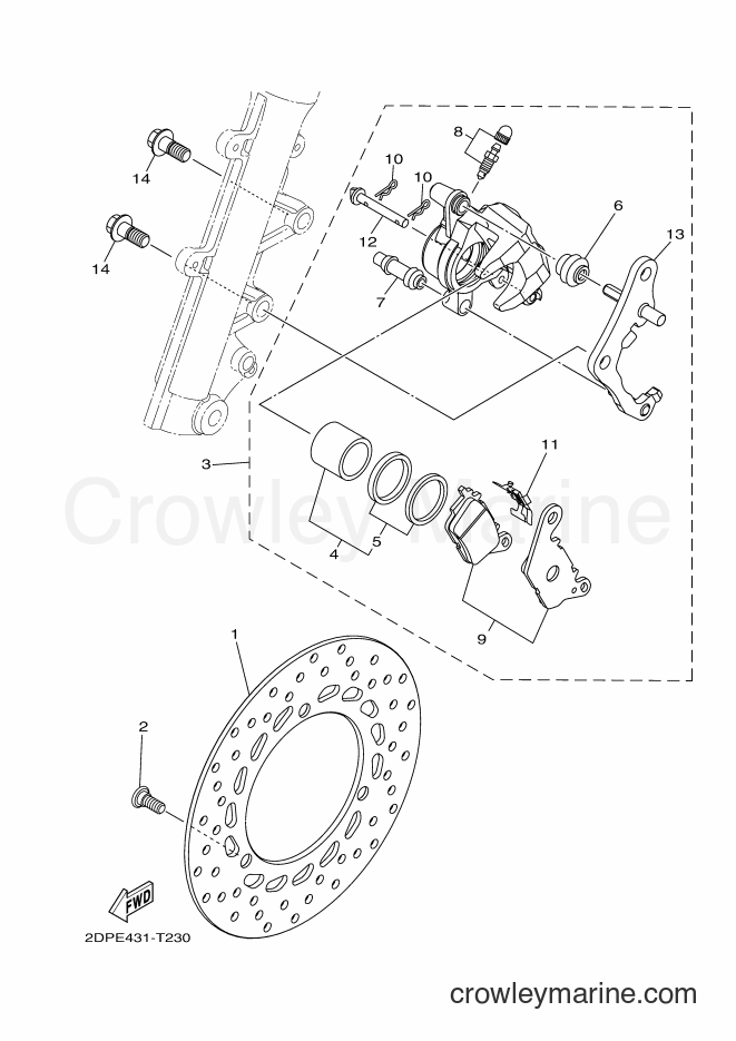 2018 Street Bike GPD150-A - GPD150-A (2DPE) [010] - FRONT BRAKE CALIPER