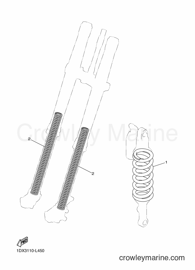 2012 Dirt Bike WR450F - WR450F (1DX4) [010] - ALTERNATE FOR CHASSIS