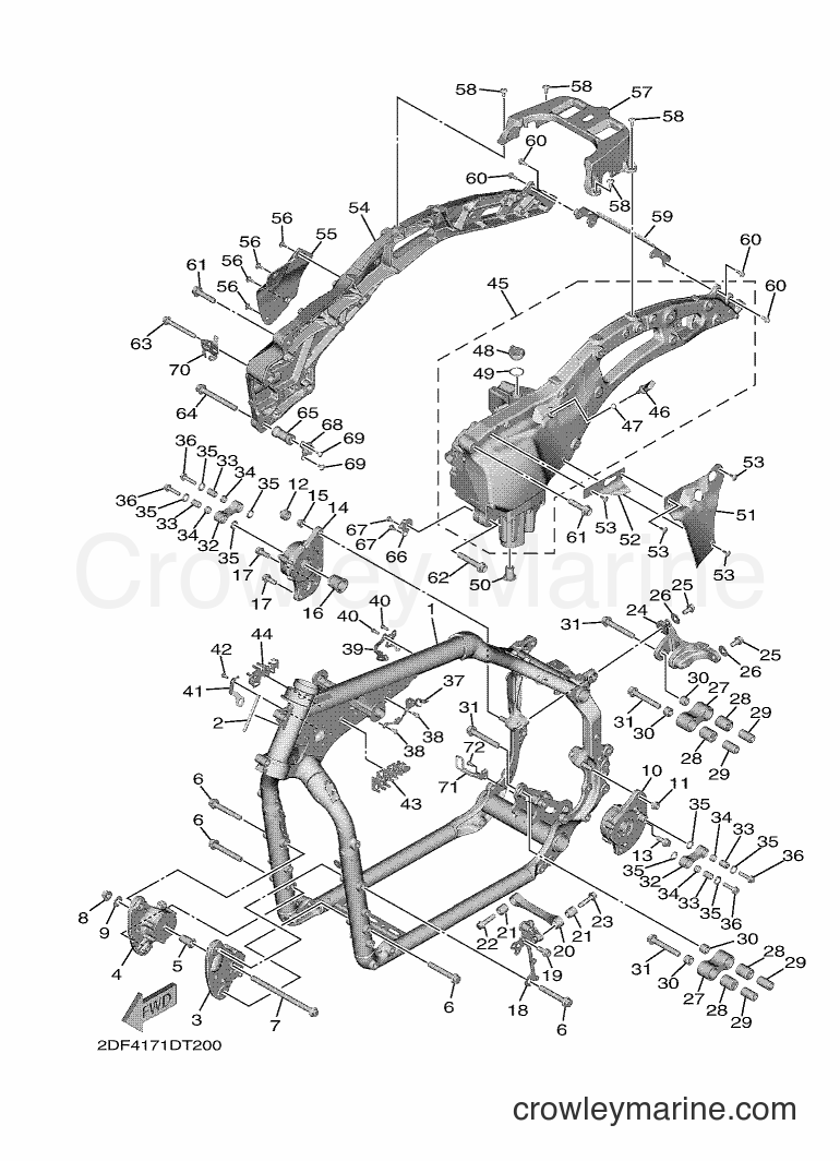 Yamaha Motors XV1900CFD (2DG6) [010] - FRAME