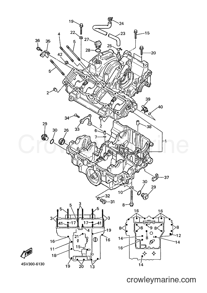 2001 Sport Bike YZF1000R - YZF1000R (4SV6) [070] - CRANKCASE
