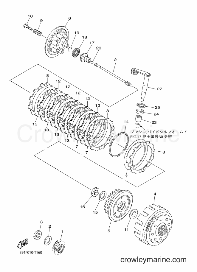 2018 Dirt Bike YZ450FX - YZ450FX (B91F) [010] - CLUTCH