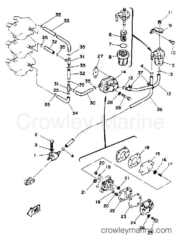 Yamaha Motors 50EJRQ - FUEL SYSTEM