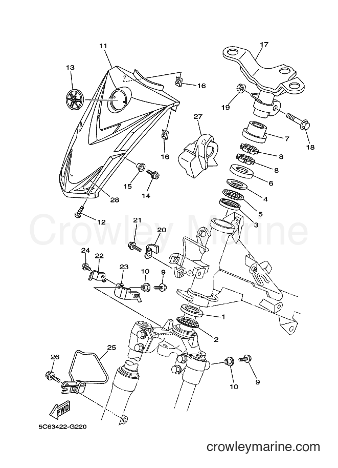 2008 Scooter T110LE - T110LE (5C63) [010] - STEERING 2