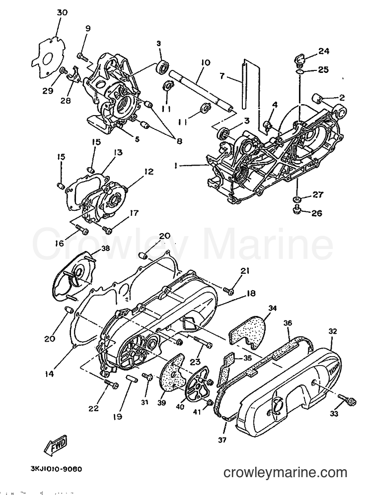 1995 Scooter YE80 - YE80 (4JC4) [999] - CRANKCASE
