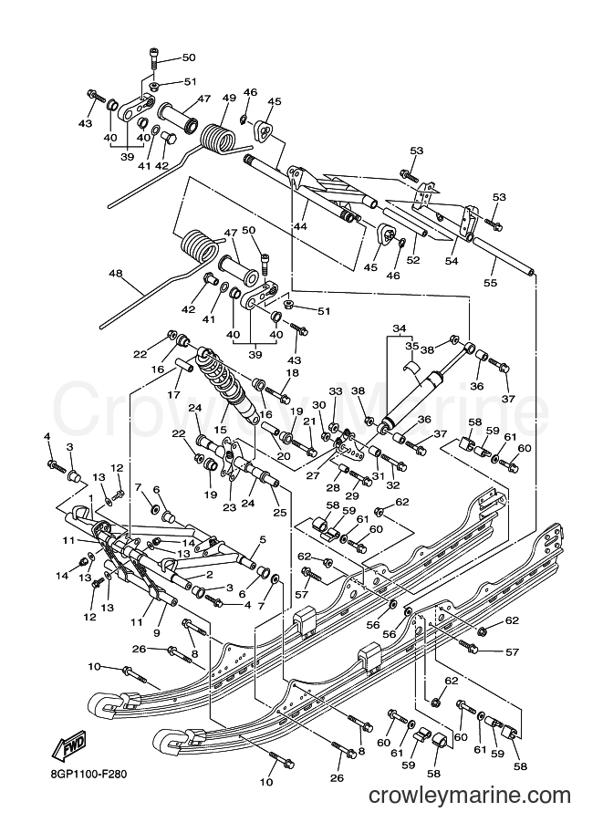 2007 Snowmobile RT50 - RT50 (8GP2) [010] - TRACK SUSPENSION 2