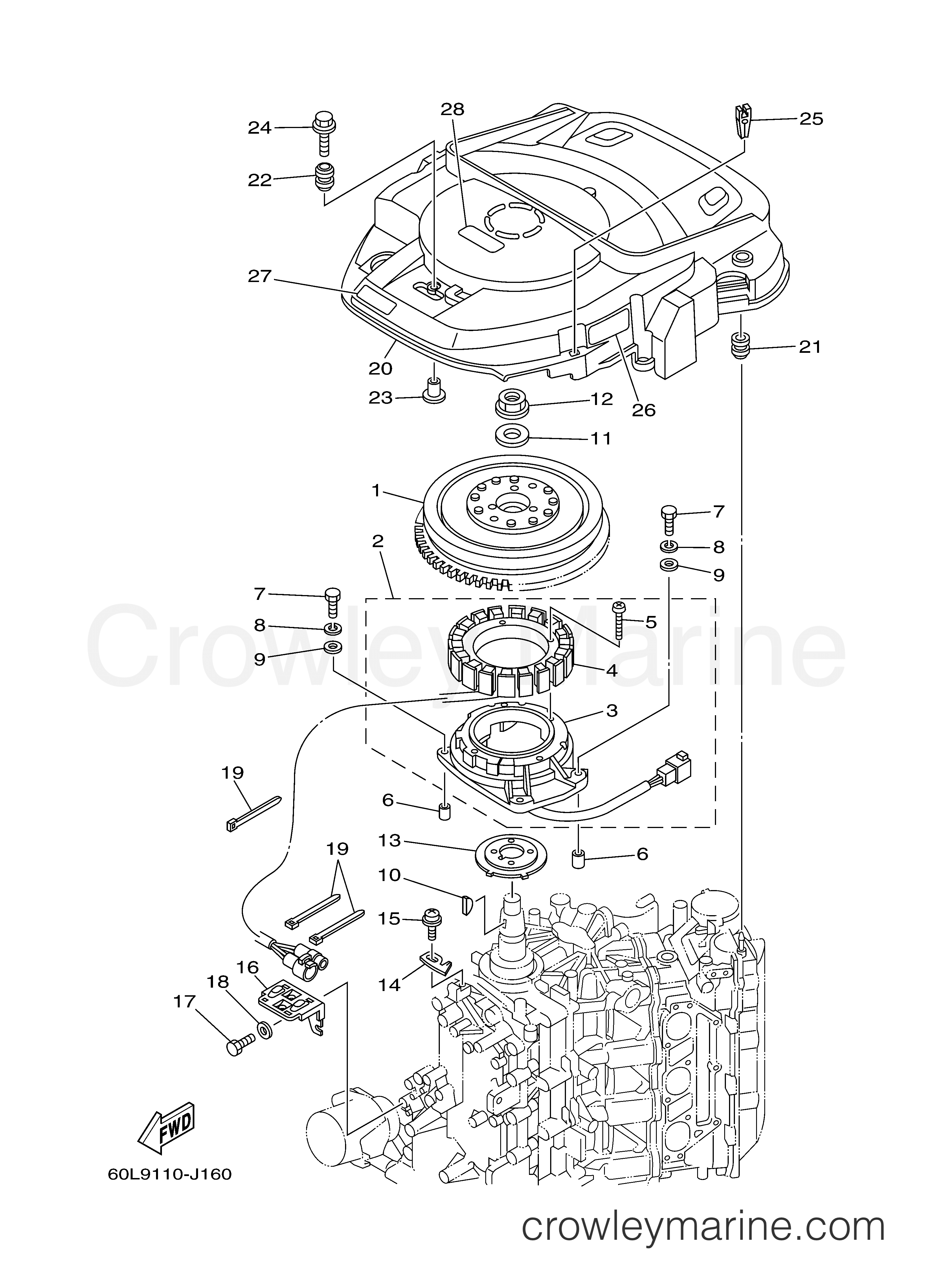 Yamaha Motors LF225TXR - GENERATOR