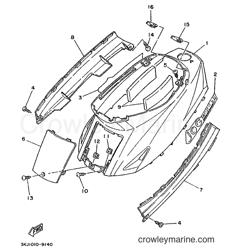 1993 Scooter CY50 - CY50 (3SA4) [010] - SIDE COVER
