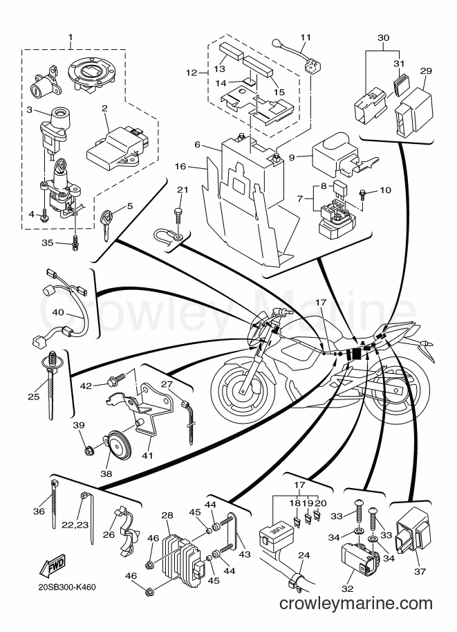2015 Street Bike XJ6N - XJ6N (B611) [040] - ELECTRICAL 2