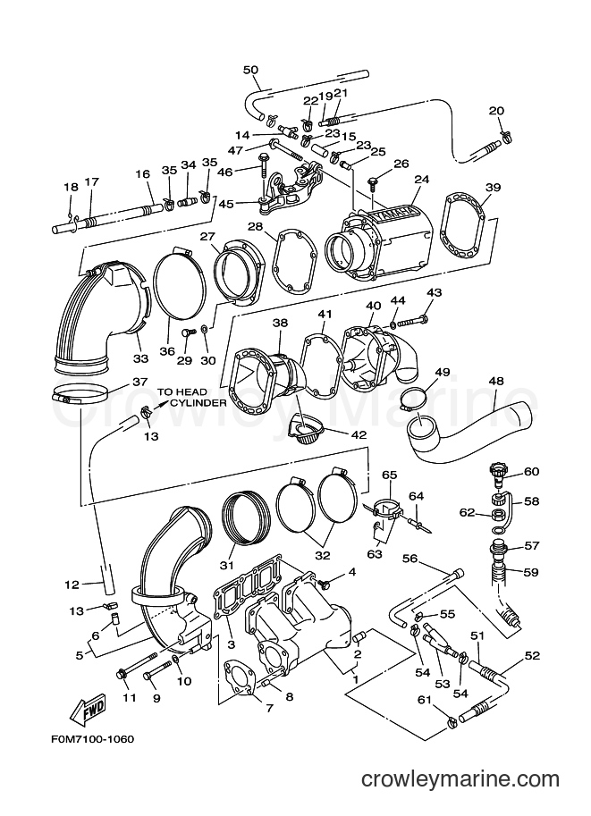 Yamaha Motors JET FOR XL700 (67EE) [020] - EXHAUST 1