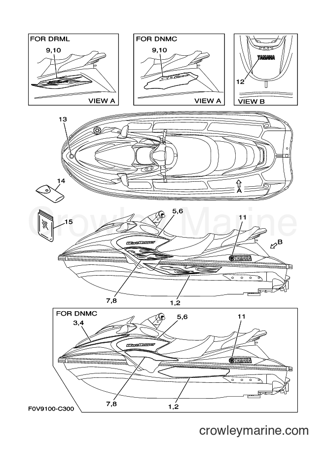Yamaha Motors JET FOR XA1200 (68N1) [04E] - GRAPHICS