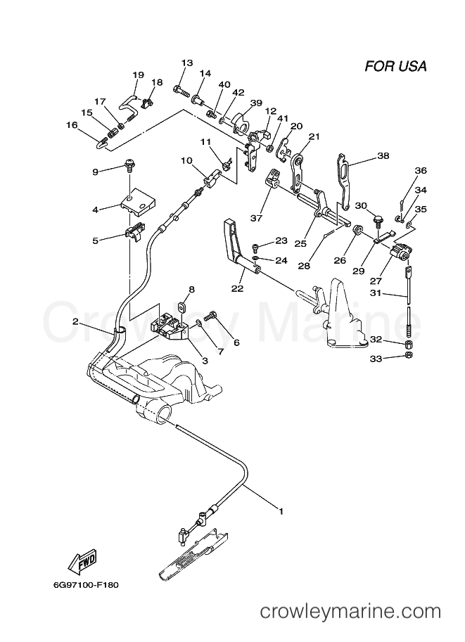 Yamaha Motors F9.9ESHF (6G97) [080] - CONTROL 1