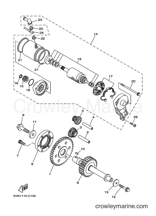 Yamaha Motors XV1700AM (5VR3) [010] - STARTER