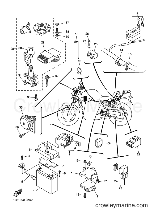 2004 Street Bike FZ6-N - FZ6-N (1B31) [080] - ELECTRICAL 2