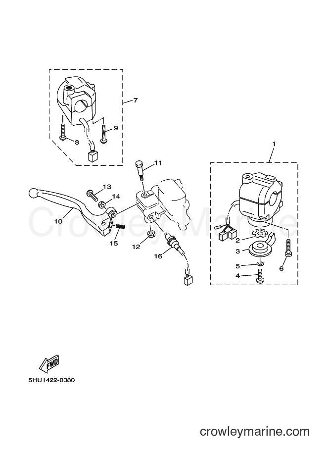 2000 Scooter T105SE - T105SE (5HU1) [020] - HANDLE SWITCH & LEVER