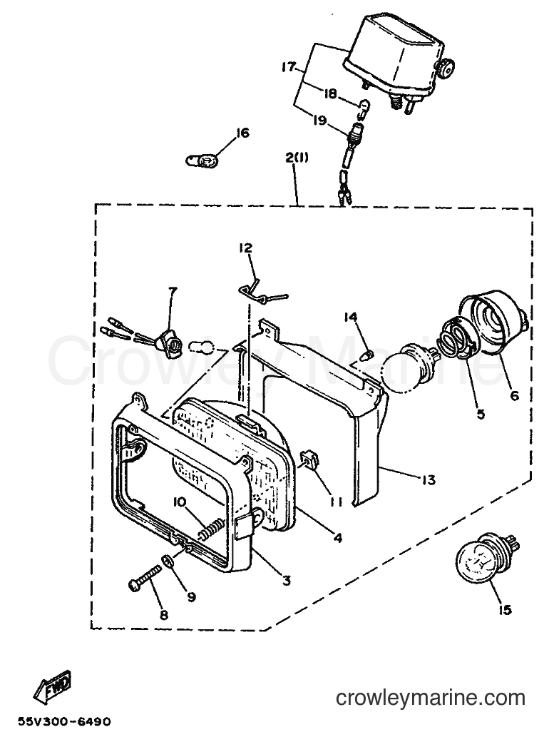 1986 Dirt Bike XT350 - XT350 (55V0) [060] - ALTERNATE