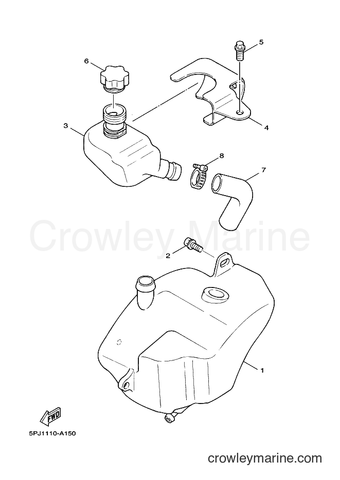 2003 Scooter YW50 - YW50 (5PN2) [010] - OIL TANK