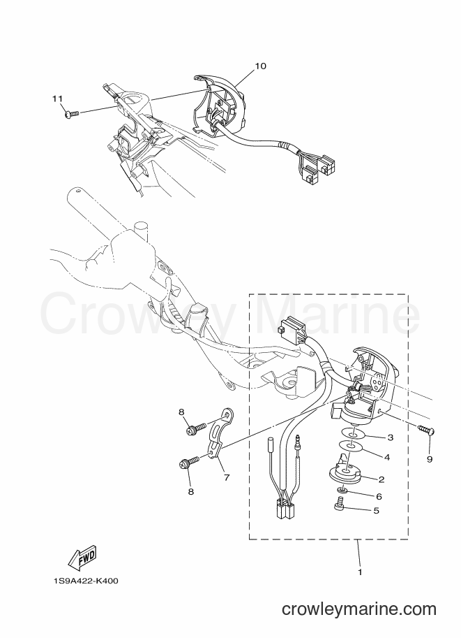 Yamaha Motors T135SEC (1S9B) [010] - HANDLE SWITCH & LEVER